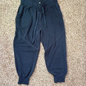 Free People Movement Joggers Navy Blue Pockets Size Small Oversized